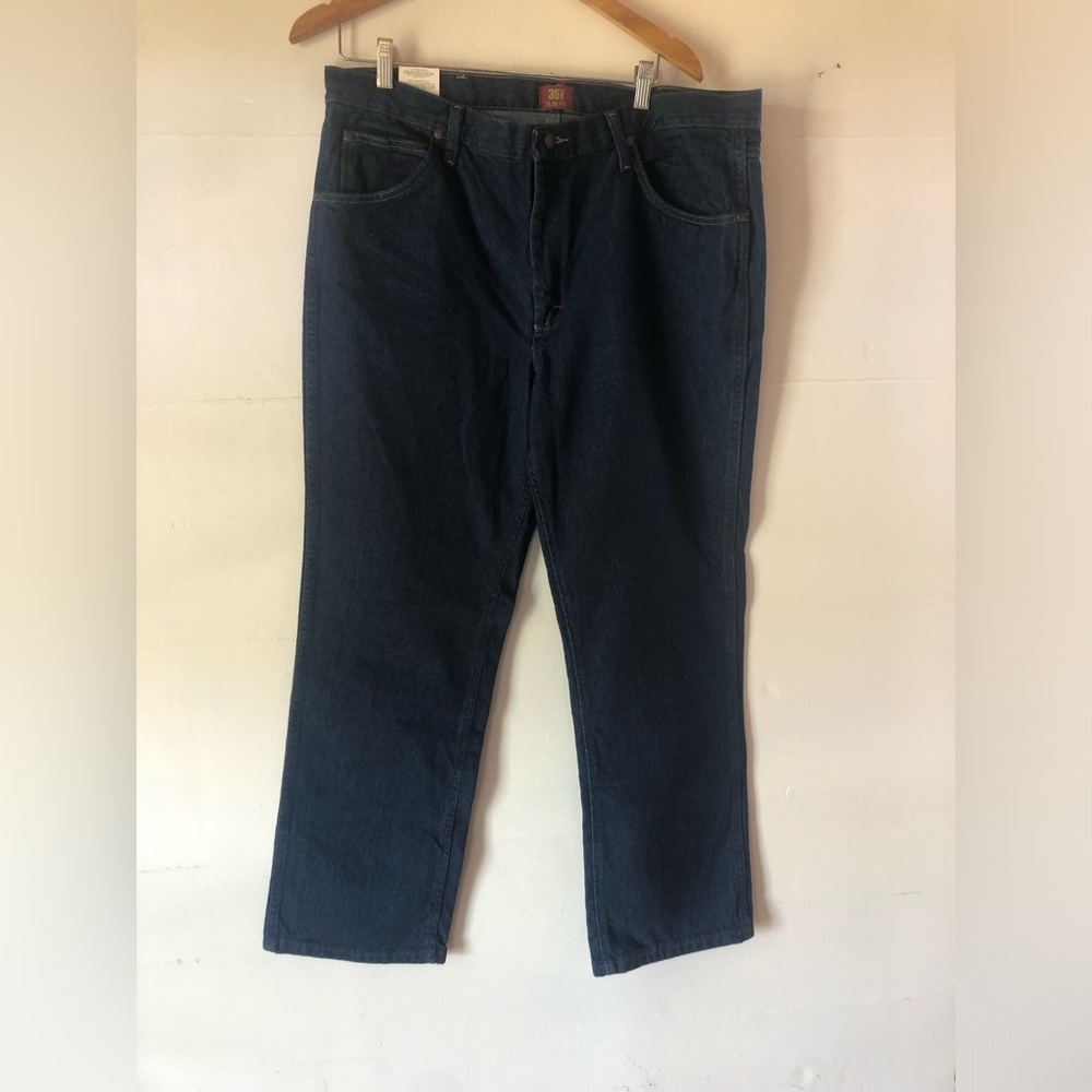 Wrangler men’s 38/30 slim fit 36 mwz cowboy cut jeans rodeo western work classic